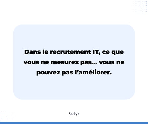 Dans le recrutement IT, ce que vous ne mesurez pas... vous ne pouvez pas l’améliorer.
